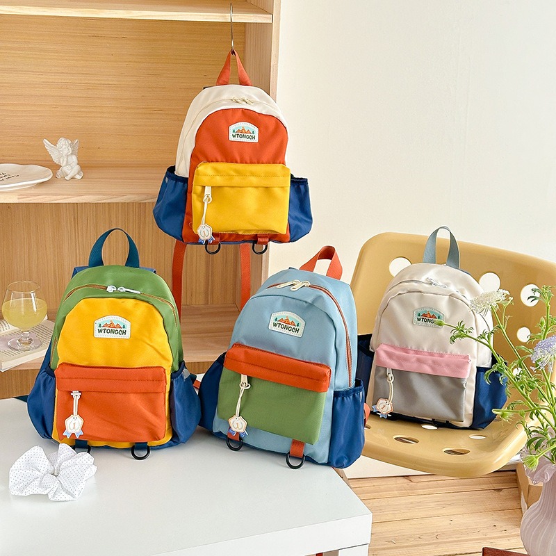 Canvas Backpack Casual - Nuovo Zaino per Bambini con Blocchi